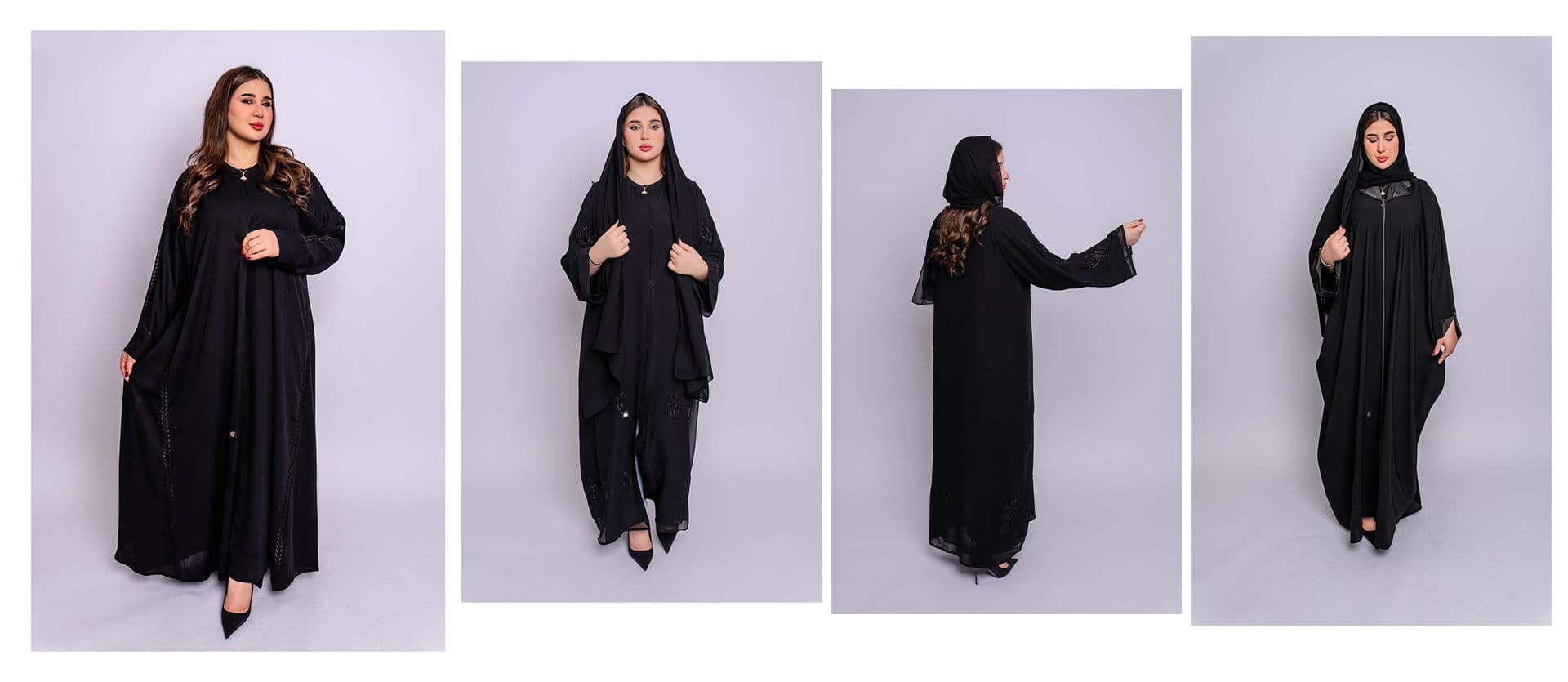 عبايات باللون الاسود