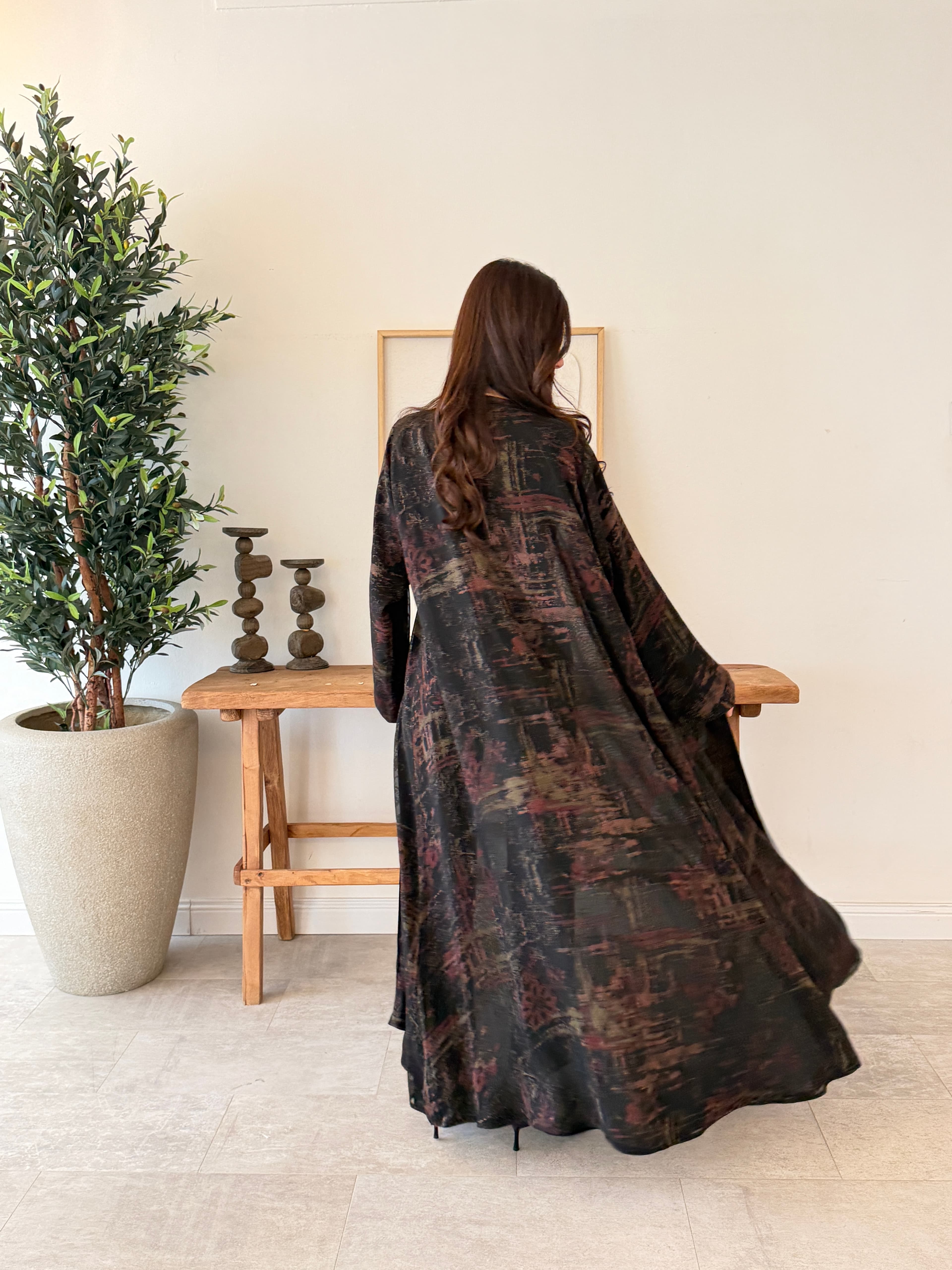 عباية شيفون طبقات